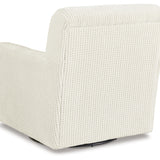 Ashley Furniture - HERSTOW IVORY SWIVEL GLIDER - White Fabric - Chairs - Additional View 4