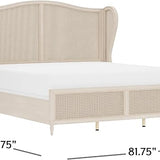 Syracuse Antique White Queen Bed