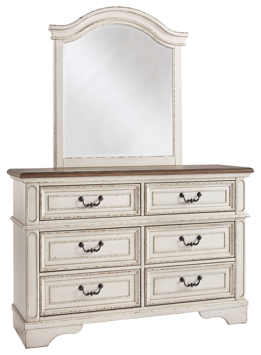 Ashley Furniture - Realyn Youth Dresser And Mirror - White Wood|Glass - Dresser & Mirror