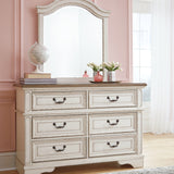 Ashley Furniture - Realyn Youth Dresser And Mirror - White Wood|Glass - Dresser & Mirror - Additional View 4