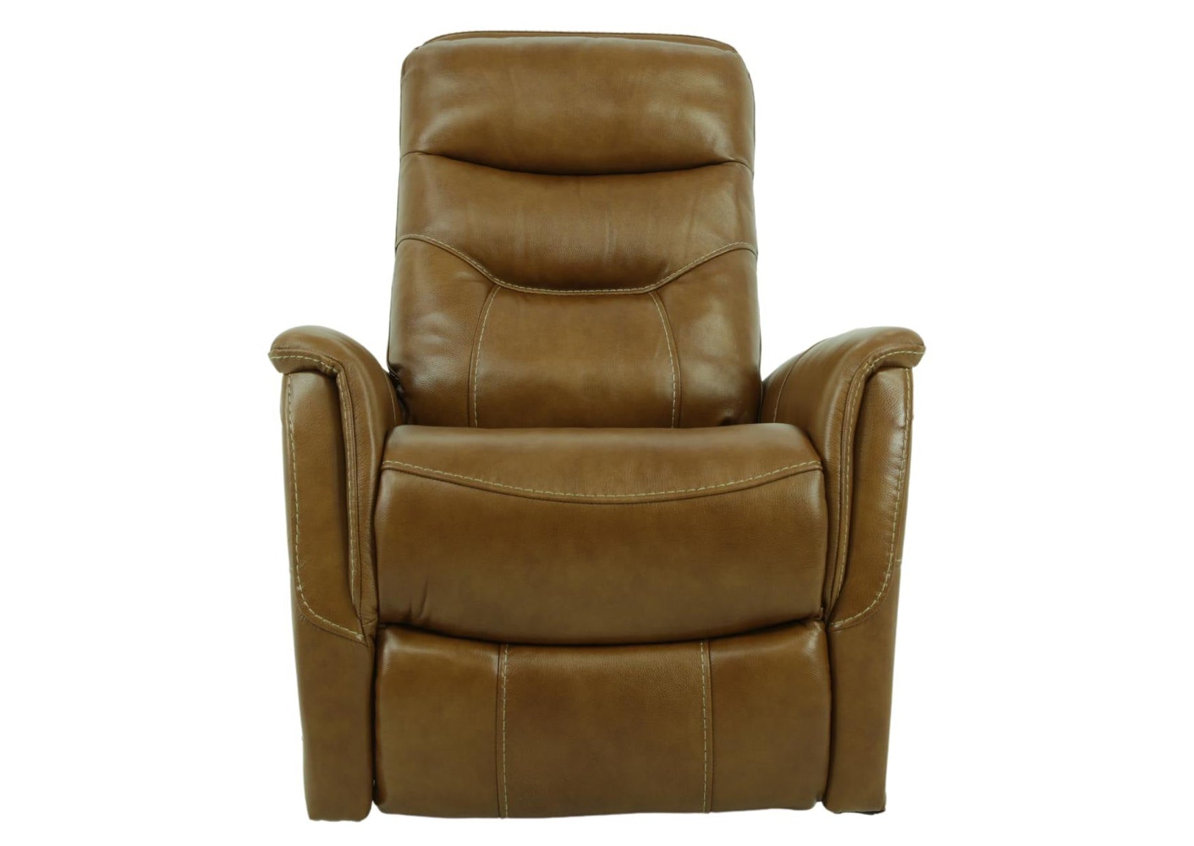 Antonio Leather Power Swivel Recliner - Buckskin