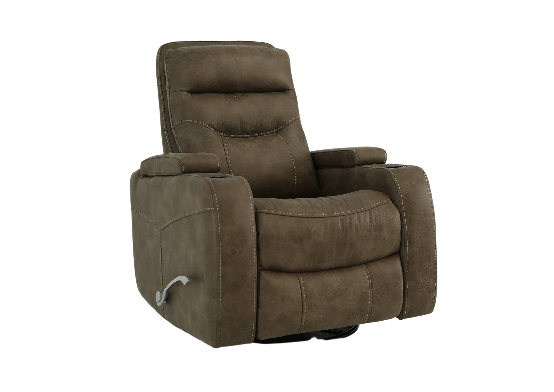 Pecos Swivel Glider Recliner - Tumbleweed - Additional View 1