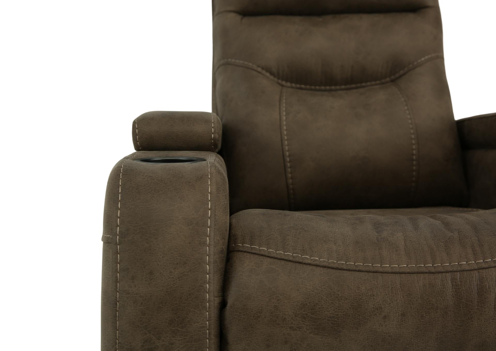 Pecos Swivel Glider Recliner - Tumbleweed - Additional View 3