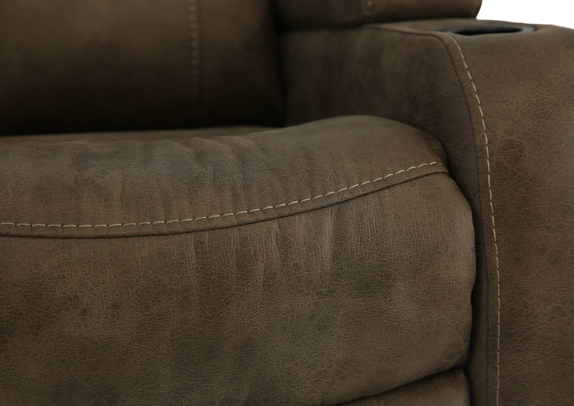 Pecos Swivel Glider Recliner - Tumbleweed - Additional View 5