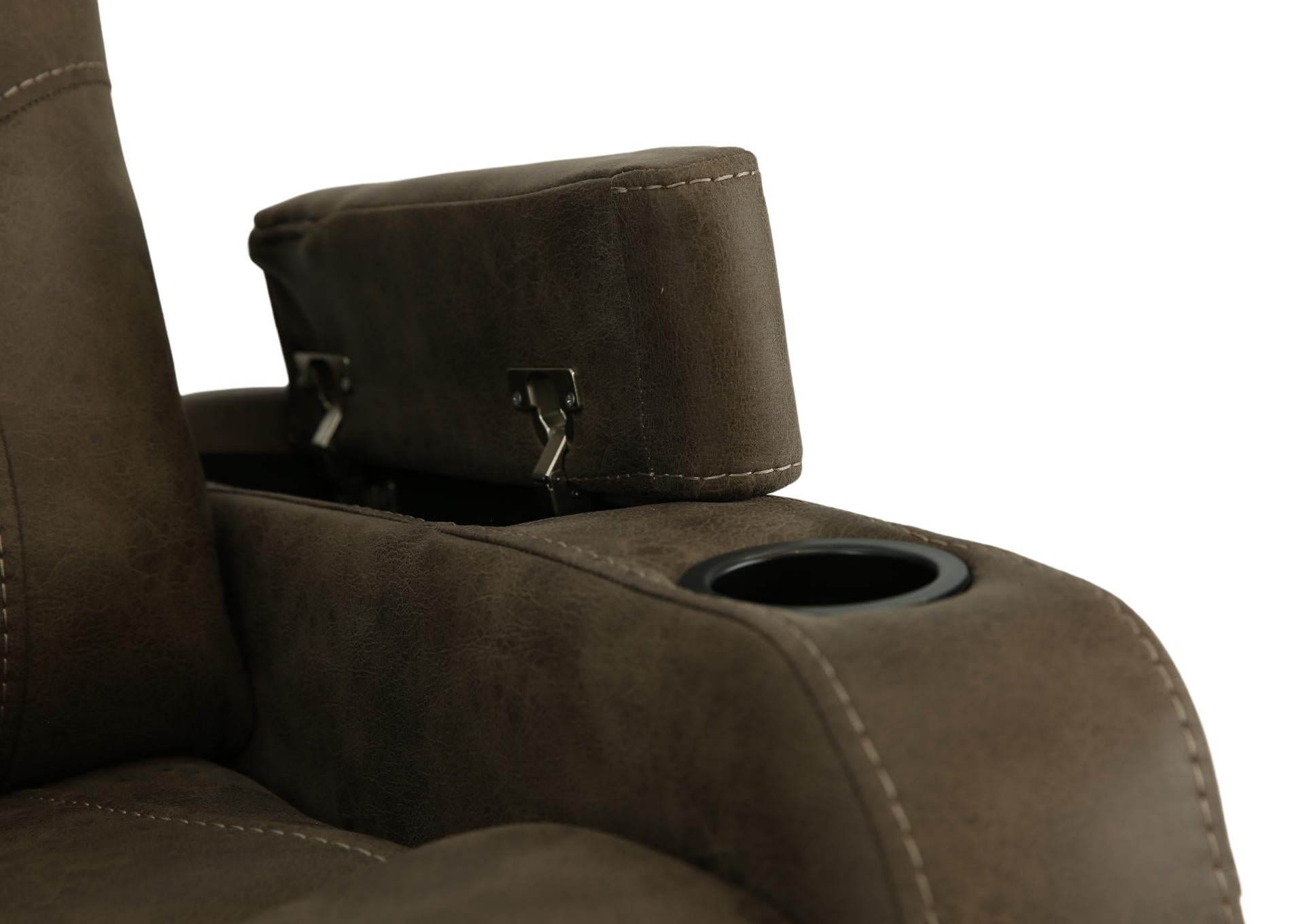 Pecos Swivel Glider Recliner - Tumbleweed - Additional View 6