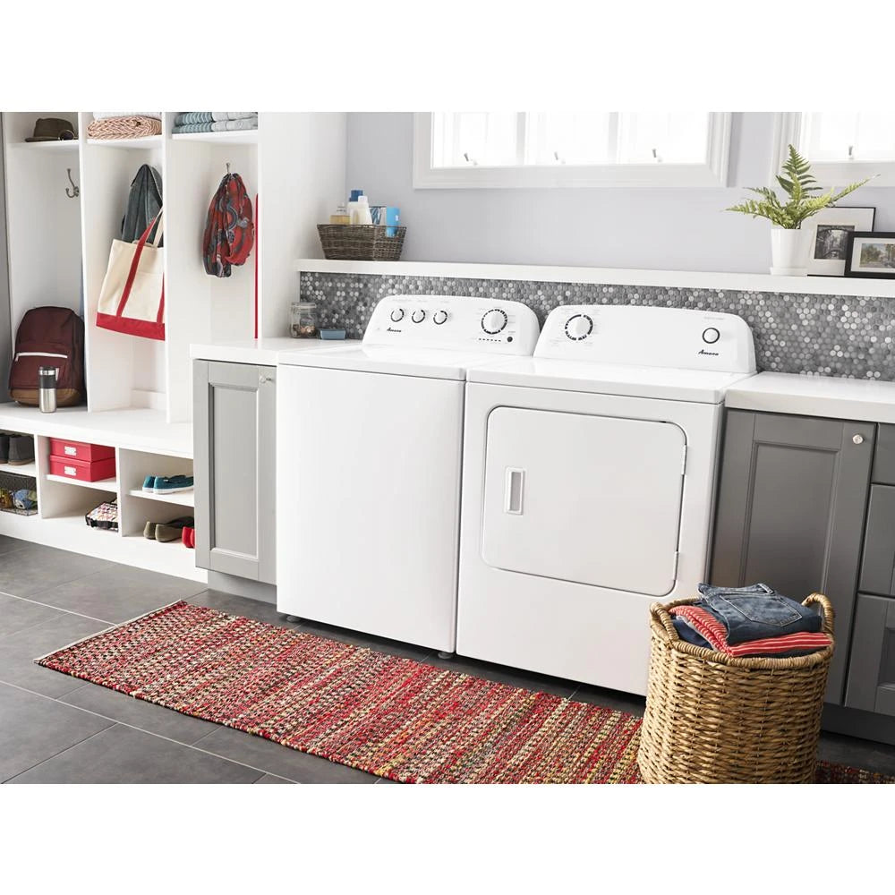 Whirlpool - AMANA ELECTRIC 6.5CY DRYER WITH WRINKLE PREVENT - White - Dryers - Additional View 12