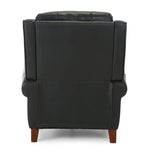 Bradenton Leather Push Back Recliner - Blueberry - Additional View 4