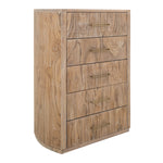 International Furniture Direct - RIVERBEND CHEST - Light Brown Wood - Chests