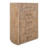 International Furniture Direct - RIVERBEND CHEST - Light Brown Wood - Chests