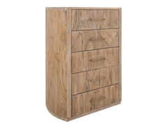 International Furniture Direct - RIVERBEND CHEST - Light Brown Wood - Chests