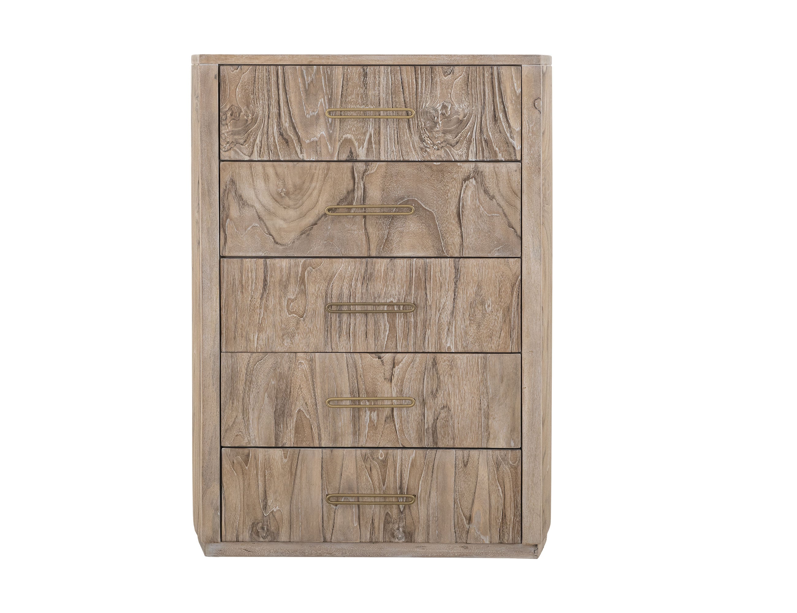 International Furniture Direct - RIVERBEND CHEST - Light Brown Wood - Chests - Additional View 1