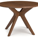 Ashley Furniture - Lyncott Round Dining Table - Dark Brown Wood - Tables