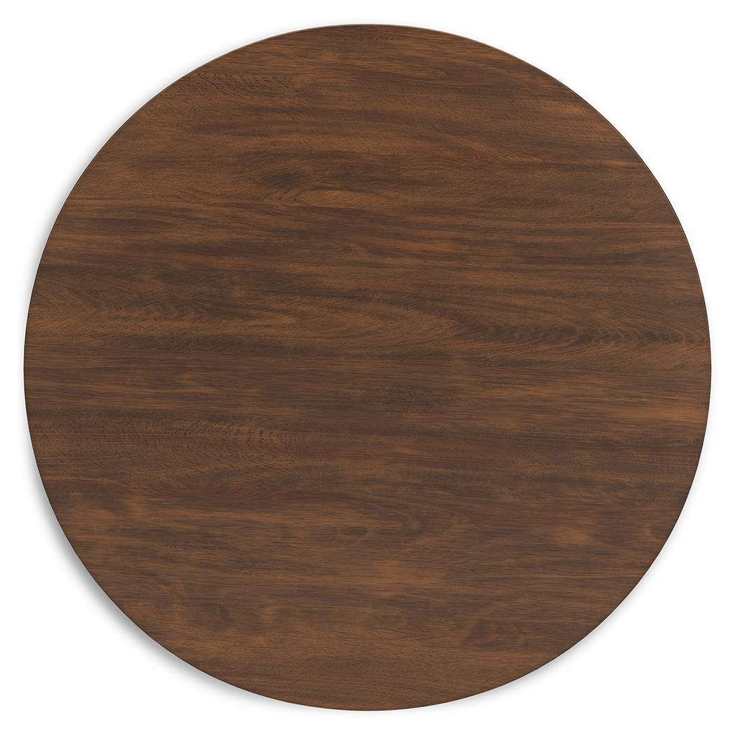 Ashley Furniture - Lyncott Round Dining Table - Dark Brown Wood - Tables - Additional View 3