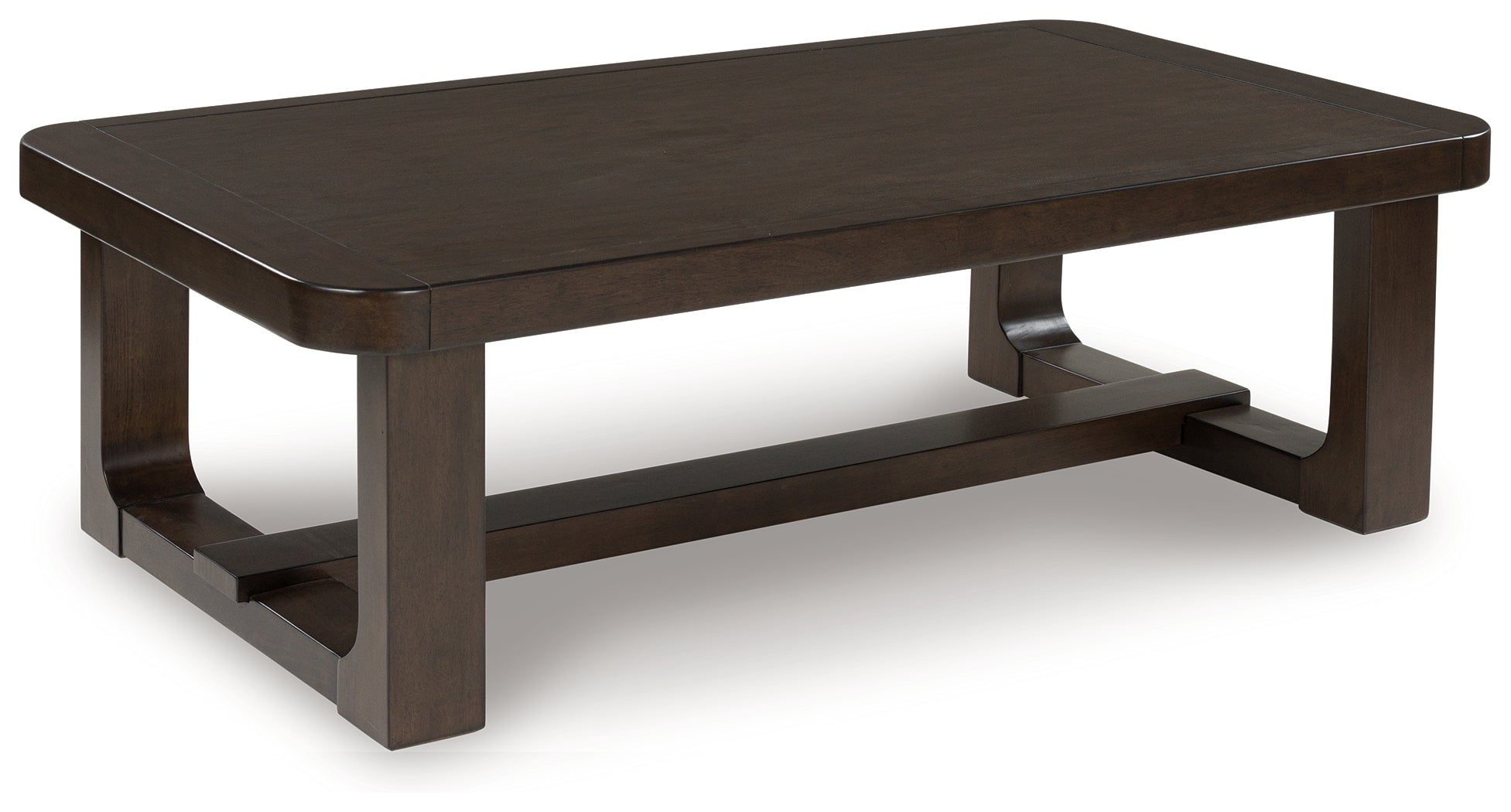 Ashley Furniture - BRECKINGTON COCKTAIL TABLE - Dark Brown Wood - Tables