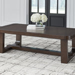Ashley Furniture - BRECKINGTON COCKTAIL TABLE - Dark Brown Wood - Tables - Additional View 1