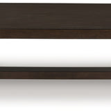 Ashley Furniture - BRECKINGTON COCKTAIL TABLE - Dark Brown Wood - Tables - Additional View 2
