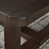 Ashley Furniture - BRECKINGTON COCKTAIL TABLE - Dark Brown Wood - Tables - Additional View 5