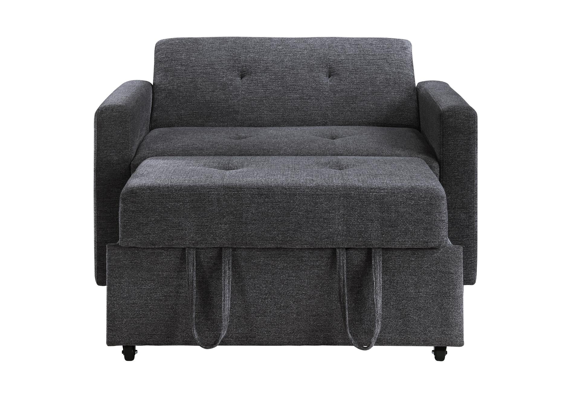 Noah Chair With Twin Sleeper - Gray - Additional View 4