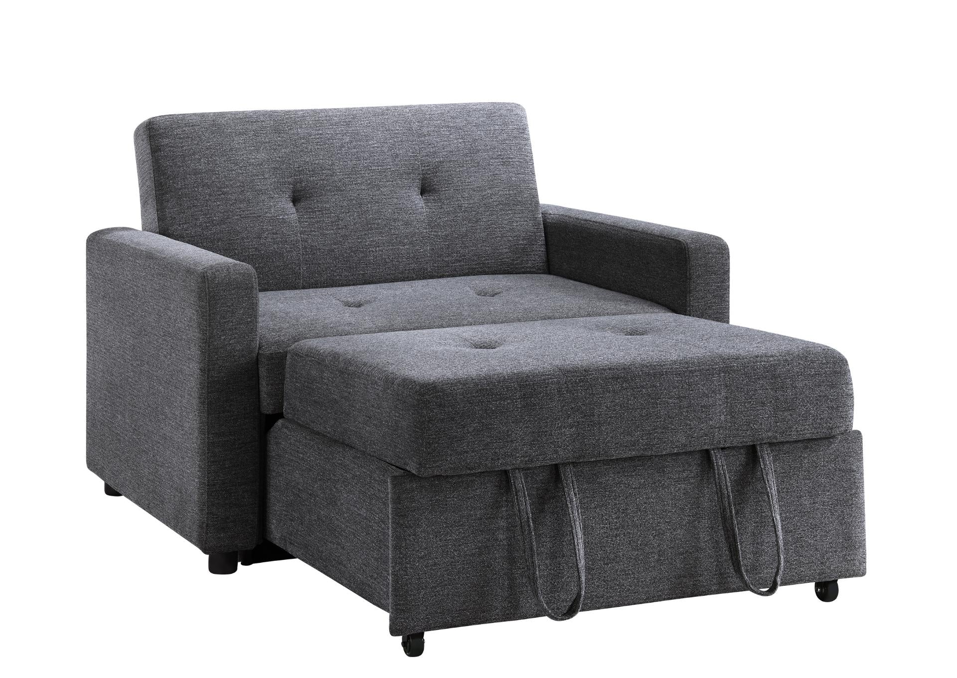 Noah Chair With Twin Sleeper - Gray - Additional View 6
