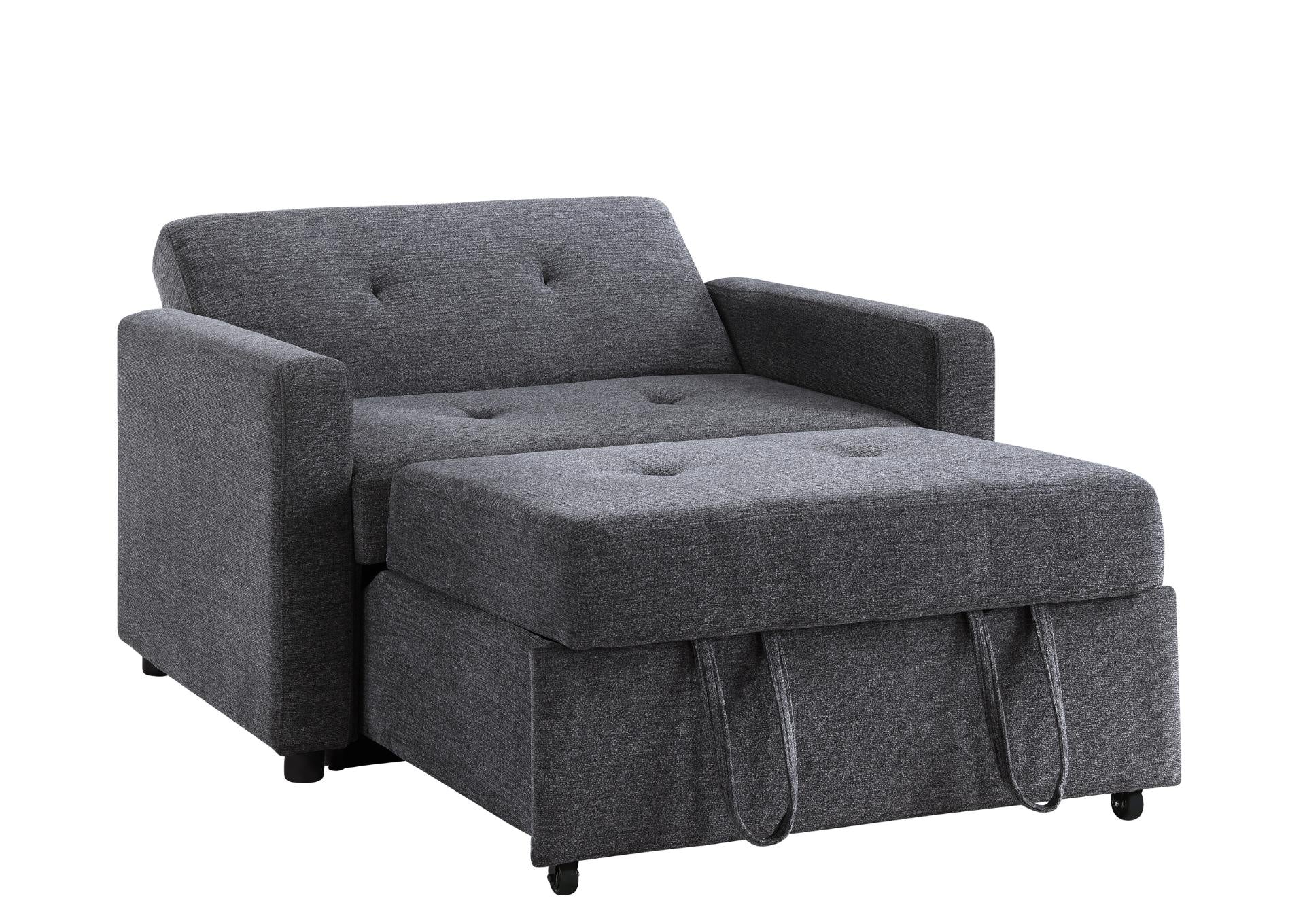 Noah Chair With Twin Sleeper - Gray - Additional View 7