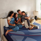 Tempur Sealy - ALBANY II HYBRID MEDIUM QUEEN MATTRESS - Blue Fabric - Mattresses - Additional View 8