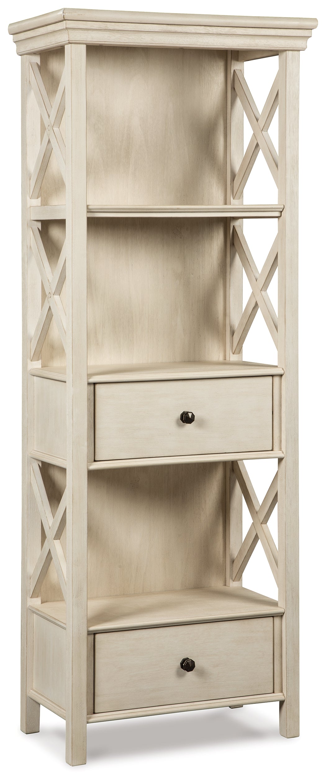Ashley Furniture - BOLANBURG DISPLAY CABINET - White Wood - Cabinets