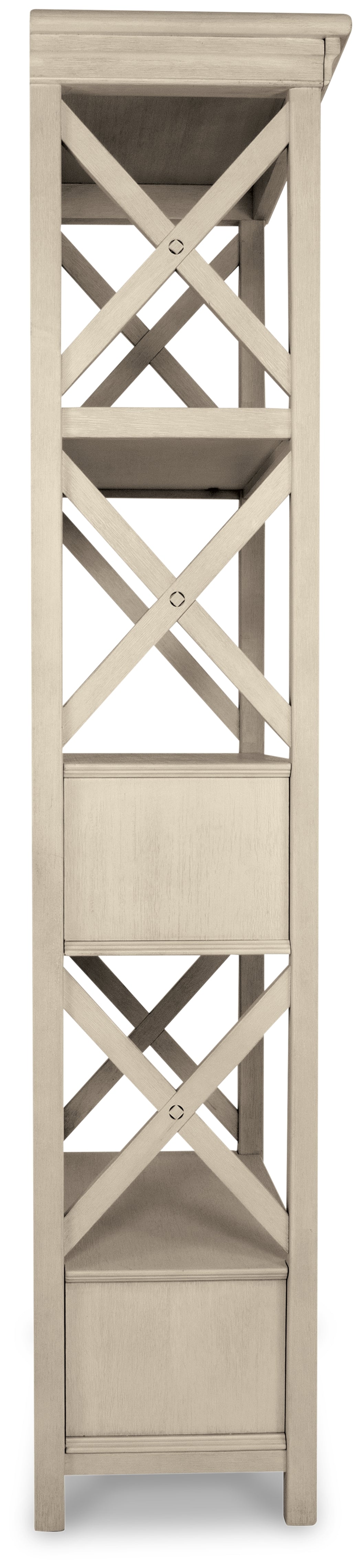 Ashley Furniture - BOLANBURG DISPLAY CABINET - White Wood - Cabinets - Additional View 5