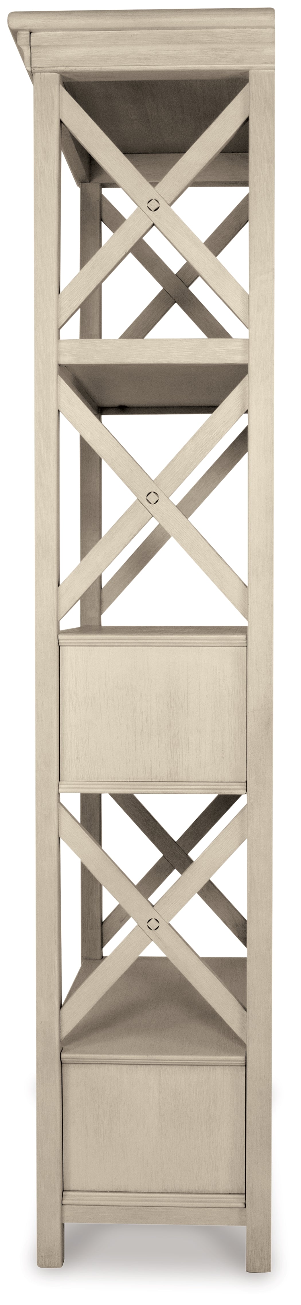 Ashley Furniture - BOLANBURG DISPLAY CABINET - White Wood - Cabinets - Additional View 6