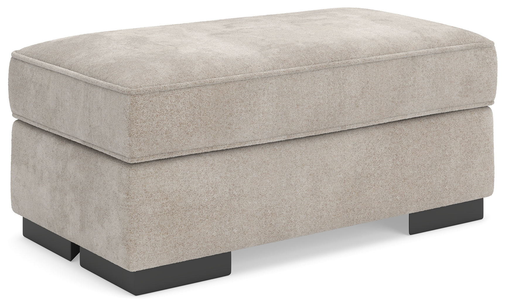 Ashley Furniture - HIGH PROFILE TAUPE OTTOMAN - Beige Fabric - Ottomans