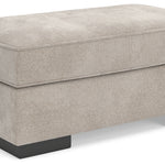 Ashley Furniture - HIGH PROFILE TAUPE OTTOMAN - Beige Fabric - Ottomans
