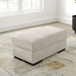 Ashley Furniture - HIGH PROFILE TAUPE OTTOMAN - Beige Fabric - Ottomans - Additional View 1
