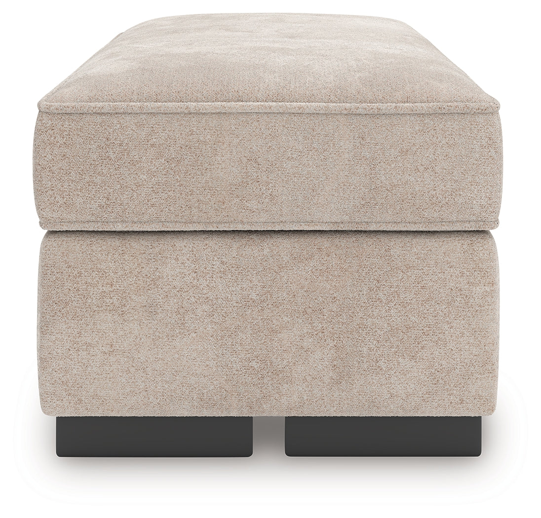 Ashley Furniture - HIGH PROFILE TAUPE OTTOMAN - Beige Fabric - Ottomans - Additional View 3