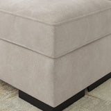 Ashley Furniture - HIGH PROFILE TAUPE OTTOMAN - Beige Fabric - Ottomans - Additional View 5