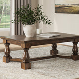 Ashley Furniture - STURLAYNE COCKTAIL TABLE - Dark Brown Wood - Tables - Additional View 5