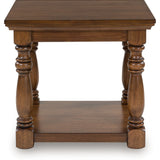 Ashley Furniture - STURLAYNE END TABLE - Dark Brown Wood - Tables - Additional View 2
