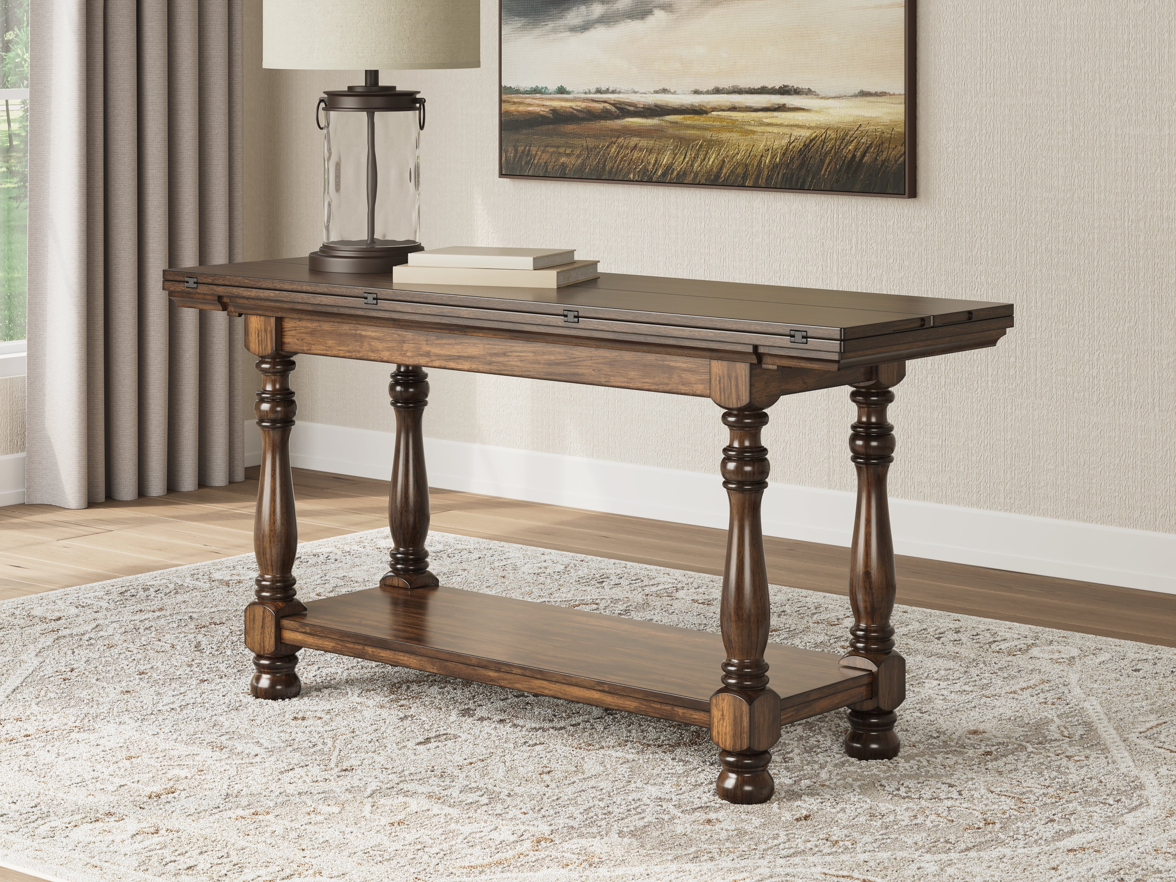 Ashley Furniture - STURLAYNE END TABLE - Dark Brown Wood - Tables - Additional View 5