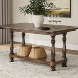 Ashley Furniture - STURLAYNE END TABLE - Dark Brown Wood - Tables - Additional View 6