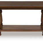 Ashley Furniture - STURLAYNE FLIP TOP SOFA TABLE - Dark Brown Wood - Tables - Additional View 3