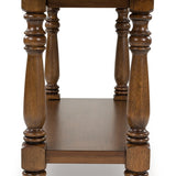 Ashley Furniture - STURLAYNE FLIP TOP SOFA TABLE - Dark Brown Wood - Tables - Additional View 4