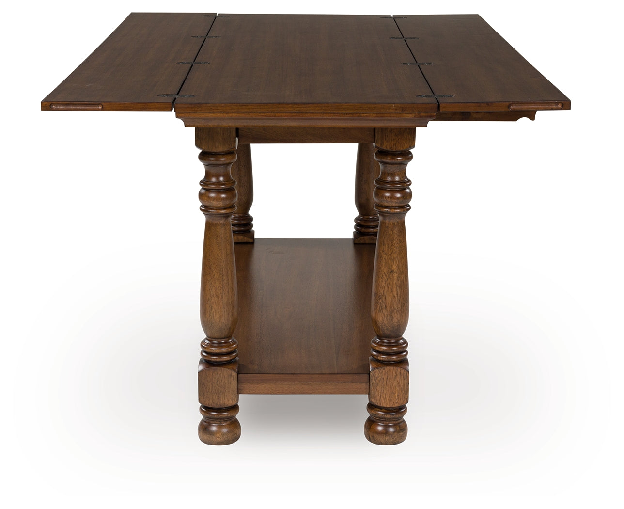 Ashley Furniture - STURLAYNE FLIP TOP SOFA TABLE - Dark Brown Wood - Tables - Additional View 5