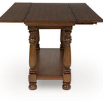 Ashley Furniture - STURLAYNE FLIP TOP SOFA TABLE - Dark Brown Wood - Tables - Additional View 5
