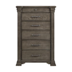 Elements International - KINGS COURT GREY CHEST - Dark Gray Wood - Chests - Additional View 1