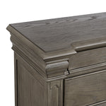 Elements International - KINGS COURT GREY CHEST - Dark Gray Wood - Chests - Additional View 3