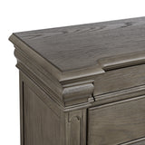 Elements International - KINGS COURT GREY CHEST - Dark Gray Wood - Chests - Additional View 3