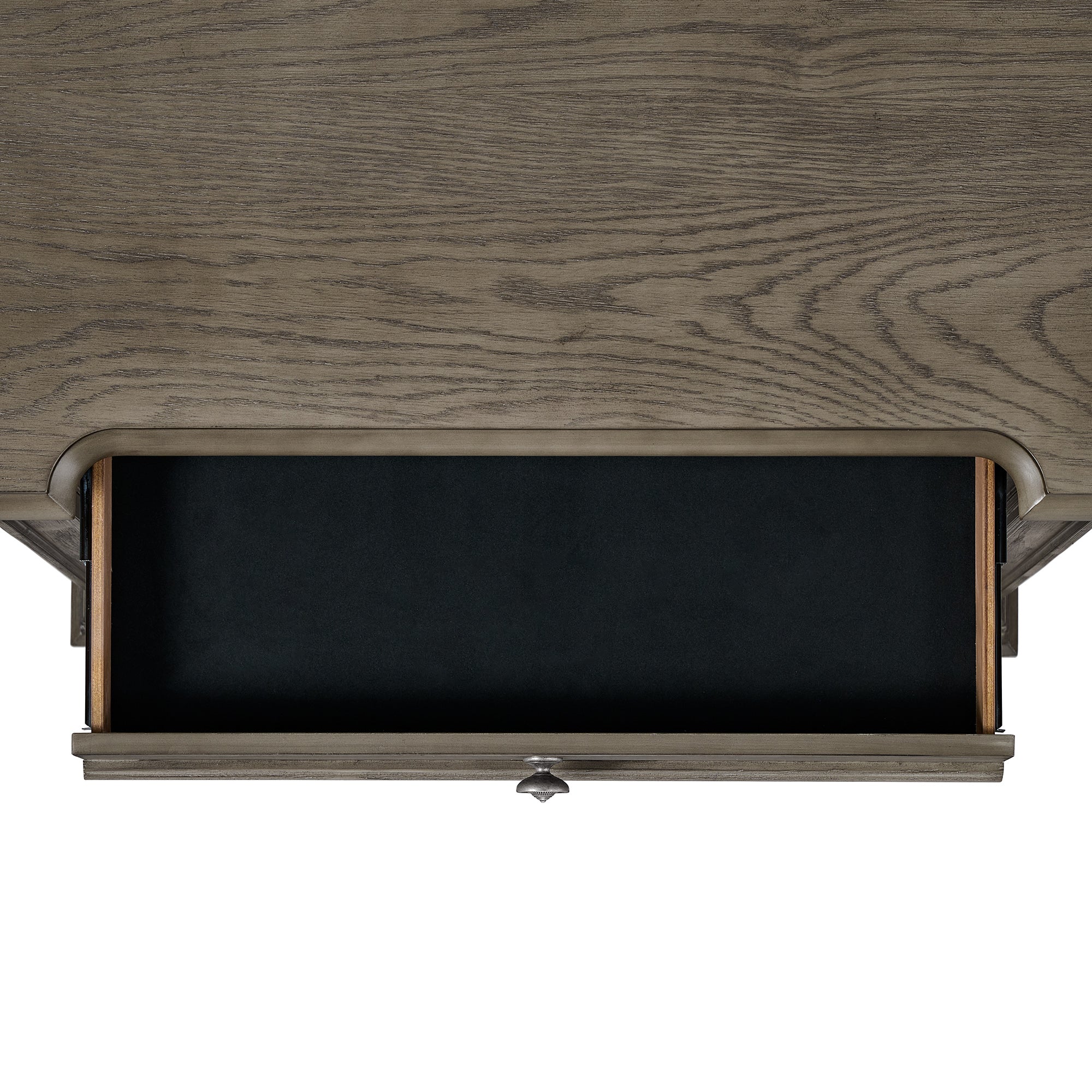 Elements International - KINGS COURT GREY CHEST - Dark Gray Wood - Chests - Additional View 4