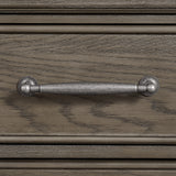 Elements International - KINGS COURT GREY CHEST - Dark Gray Wood - Chests - Additional View 7