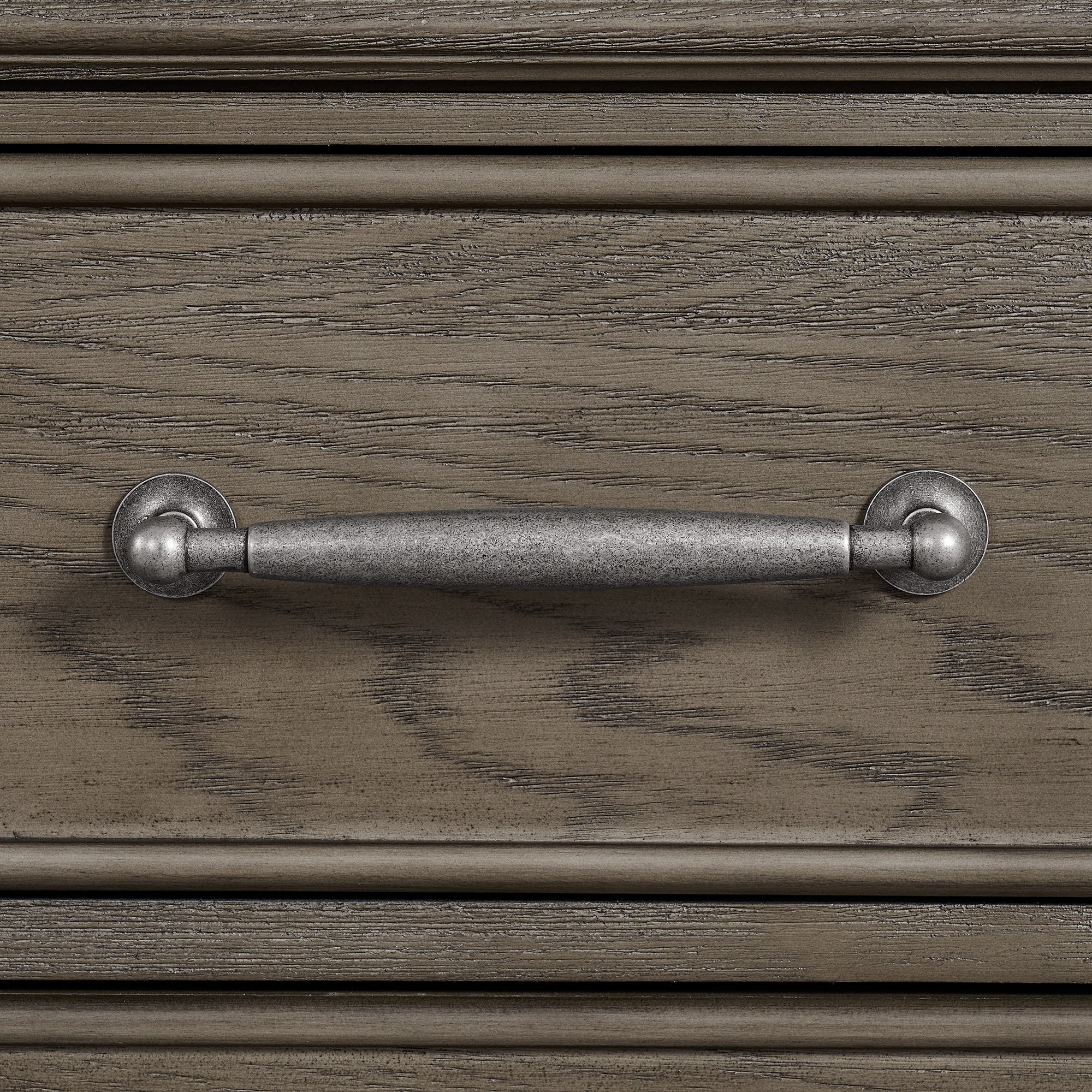 Elements International - KINGS COURT GREY CHEST - Dark Gray Wood - Chests - Additional View 7