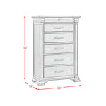 Elements International - KINGS COURT GREY CHEST - Dark Gray Wood - Chests - Additional View 9