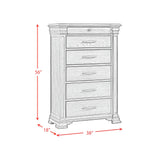 Elements International - KINGS COURT GREY CHEST - Dark Gray Wood - Chests - Additional View 9