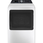 GE PROFILE WHITE 7.4CU ELECTRIC DRYER - White|Black - Dryers